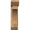 Ekena Millwork Imperial Slat Rough Sawn Bracket w/ Offset Brace, Western Red Cedar, 6"W x 20"D x 24"H BKT0604X20X24IMP06RWR - alternate 3